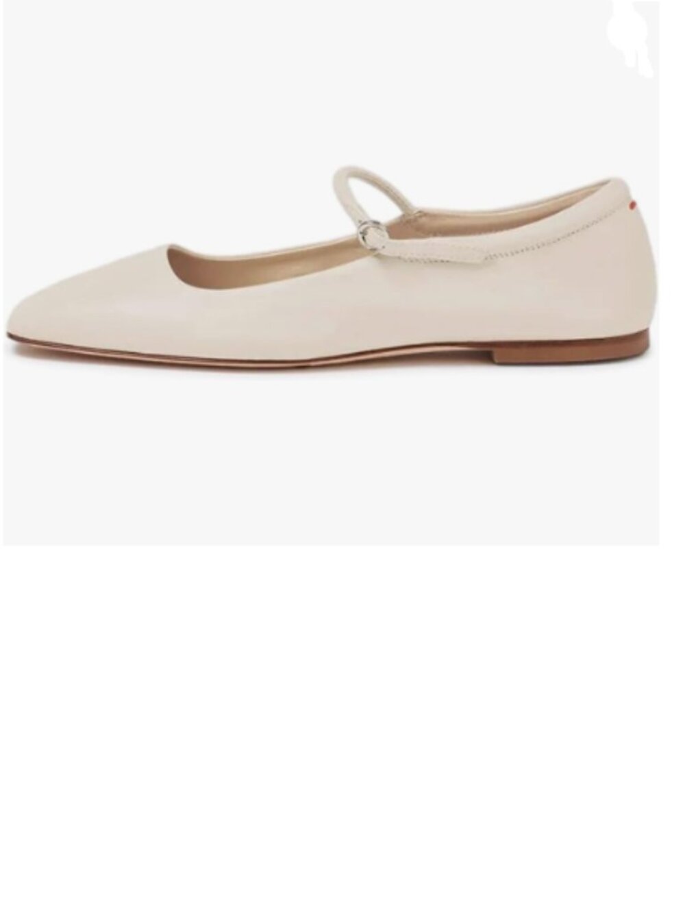 miss left Creamy Adorable Closed Square Toe Mary Jane Adjustable Strap Flats